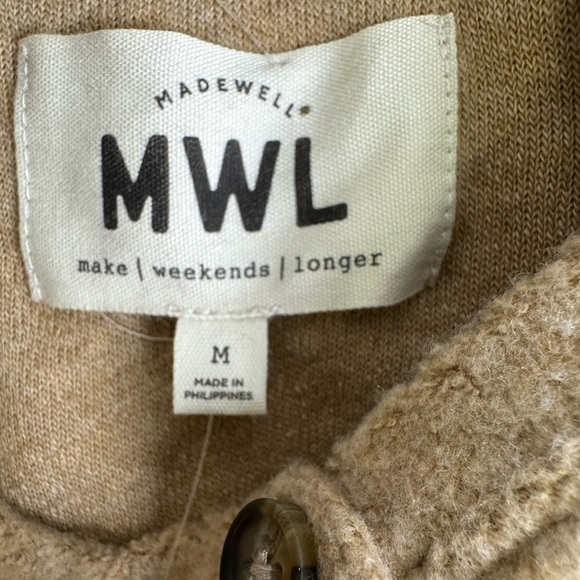 NWT Madewell MWL Cozybrushed Henley Top Size Medium - Picture 7 of 10